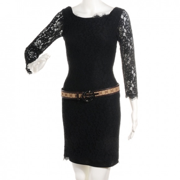 ❌SOLD❌💯Authentic Gucci Canvas Leather Silver Interlocking Buckle belt size 38 - Picture 10 of 15